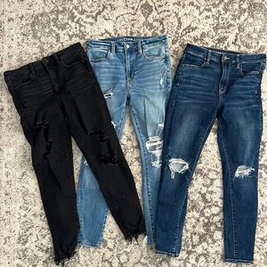 Three pairs of jeans!